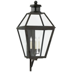 Felix Large Bracketed Ted Lantern Wall Sconce Outdoor