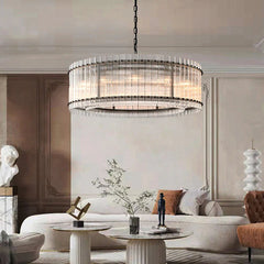 Marcia Glass Round Chandelier D48