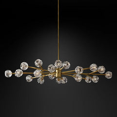 Belle De Crystal Ball Oval Chandelier 72