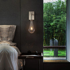 Raindrop Sconce Satin Nickel