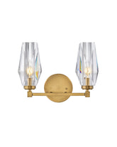 Possini Faceted Clear Crystal Wall Sconce 2-Light