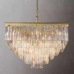 Odeon Modern Square K9 Crystal Chandeliers