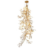Gingko Porcelain Petal Staircase Branch Chandelier