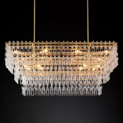 Marignan Three-Tier Rectangular Chandelier 60