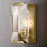 Faceted Crystal Sconce