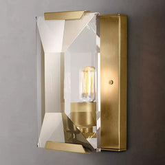 Faceted Crystal Sconce
