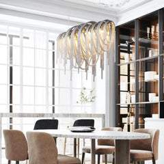 Aurora Luxury Aluminum Chain Tassel Chandelier
