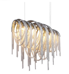 Aurora Luxury Aluminum Chain Tassel Chandelier