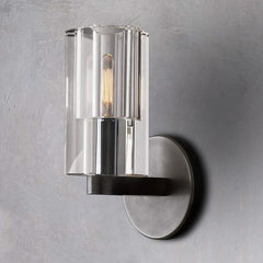 Industrial Crystal Glass Cup Wall Sconce