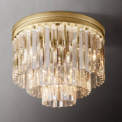 Modern K9 Crystal Flushmount Chandelier