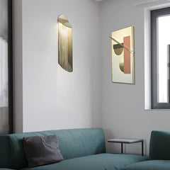 Indoor Decoration Wall Light Aluminum Chain Tassel Wall Sconce