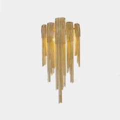 Sophia Modern Aluminum Chain Tassel Wall Sconce