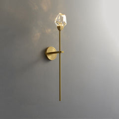 Aurelia Modern Faceted Crystal Grand Sconce