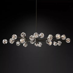 Belle De Crystal Ball Oval Chandelier 72