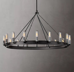 Vintage Round Outdoor Chandelier
