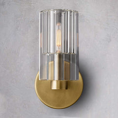 Industrial Crystal Glass Cup Wall Sconce