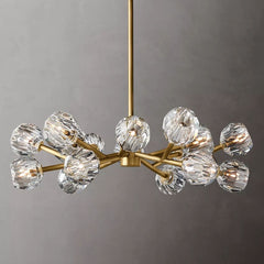 Belle De Crystal Ball Round Chandelier 36