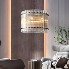 Marcia Glass Round Chandelier D22