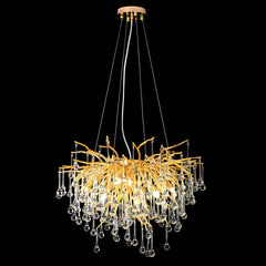 Modern Crystal Branch Raindrop Chandelier