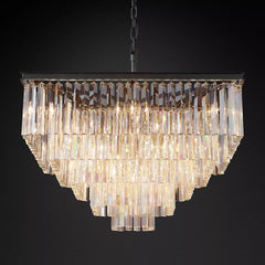 Odeon Modern Square K9 Crystal Chandeliers