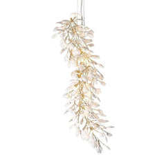 Gingko Porcelain Petal Staircase Branch Chandelier