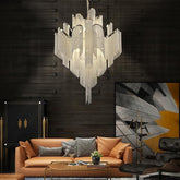 Gladys Aluminum Chain Tassel Stream Chandelier