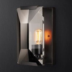 Faceted Crystal Sconce