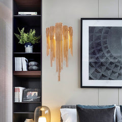 Sophia Modern Aluminum Chain Tassel Wall Sconce