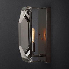 Faceted Crystal Sconce