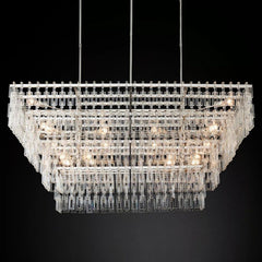 Marignan Four-Tier Rectangular Chandelier 72