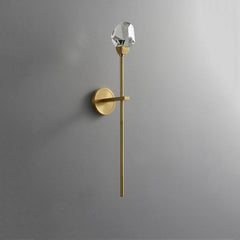Aurelia Modern Faceted Crystal Grand Sconce