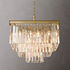 Odeon Modern Square K9 Crystal Chandeliers