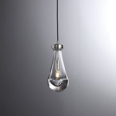 Raindrop Pendant Satin Nickel