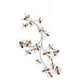 Crystal Flower Branch Pendant Light