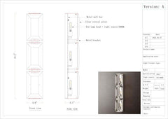 Customized Faceted Crystal Wall Sconce