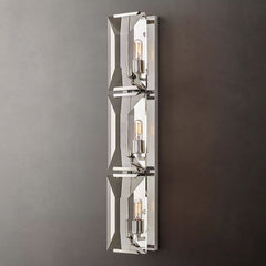 Customized Faceted Crystal Wall Sconce