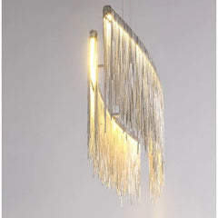 Bunny Dynamic Aluminum Chain Tassel Chandelier