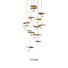 Lotus leaf chandelier