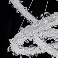 Crystal garland chandelier