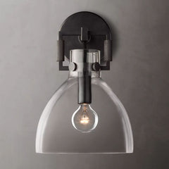 Machinist Metal Cloche Sconce 8