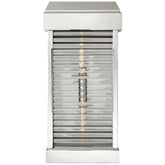Rolf Large Curved Glass Louver Wall Sconce Outdoor