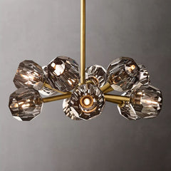 Belle De Crystal Ball Round Chandelier 24