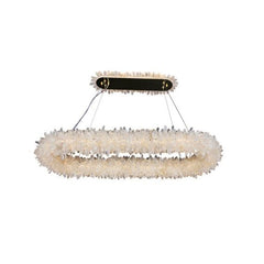 Edolie Crystal Halo Oval Shap Chandelier