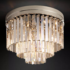 Modern K9 Crystal Flushmount Chandelier