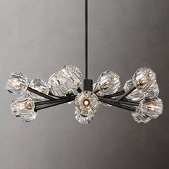 Belle De Crystal Ball Round Chandelier 36