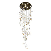 Crystal Flower Branch Chandelier