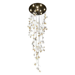 Crystal Flower Branch Chandelier
