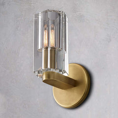 Industrial Crystal Glass Cup Wall Sconce