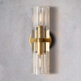 Industrial Crystal Glass Cup Linear Wall Sconce