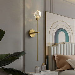 Aurelia Modern Faceted Crystal Grand Sconce